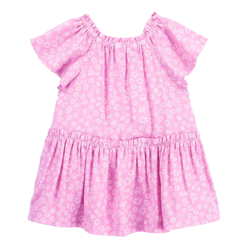 Carters Pink Baby Floral Dress Made With LENZING ECOVERO