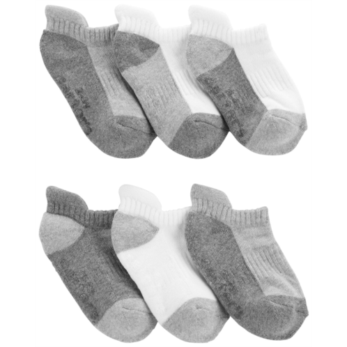 Carters Grey Toddler 6-Pack Ankle Socks