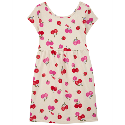 Carters Grey/Pink Kid Cherry Jersey Dress