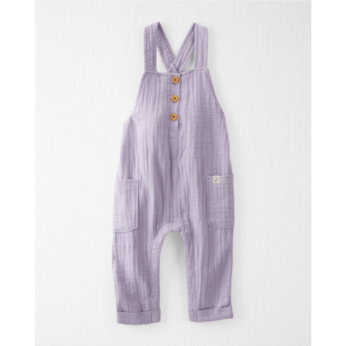 Carters Lilac Baby Organic Cotton Gauze Overalls in Lilac