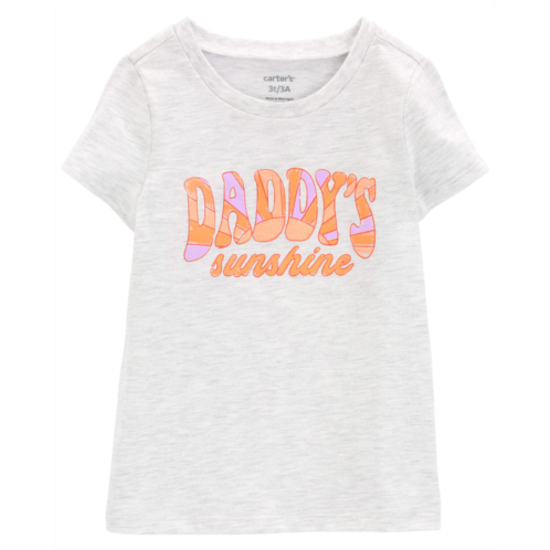 Carters Heather Toddler Daddys Sunshine Graphic Tee