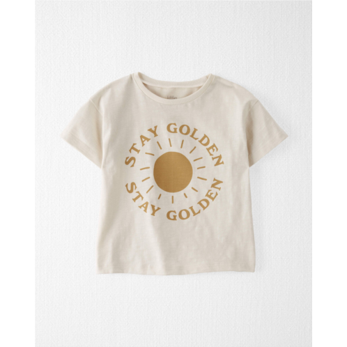 Carters Oatmeal Toddler Organic Cotton Stay Golden Graphic Tee