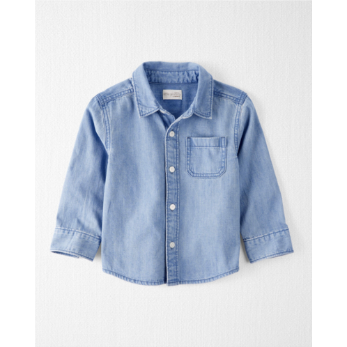 Carters Spring Wash Toddler Organic Cotton Chambray Button-Front Shirt