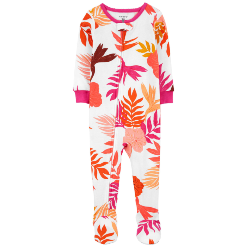 Carters Multi Baby 1-Piece Floral 100% Snug Fit Cotton Footie Pajamas