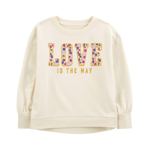 Carters Ivory Kid Love Is The Way Sweatshirt
