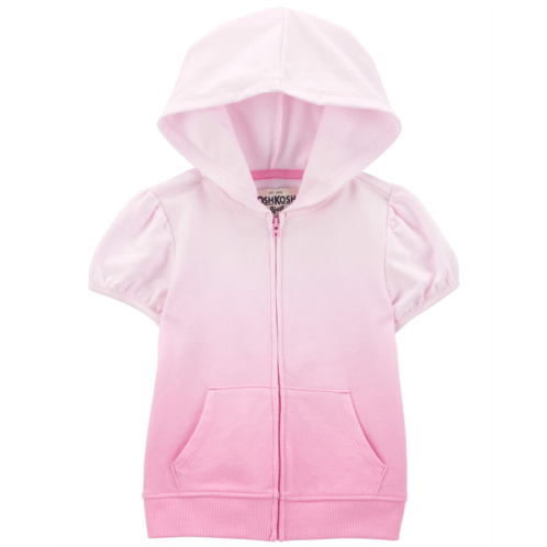 Carters Pink Toddler Terry Hooded Full Zip Cover-Up