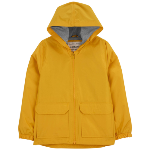 Carters Classic Solid Yellow Kid Rain Jacket