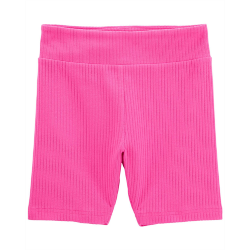 Carters Pink Kid Ribbed Bike Shorts