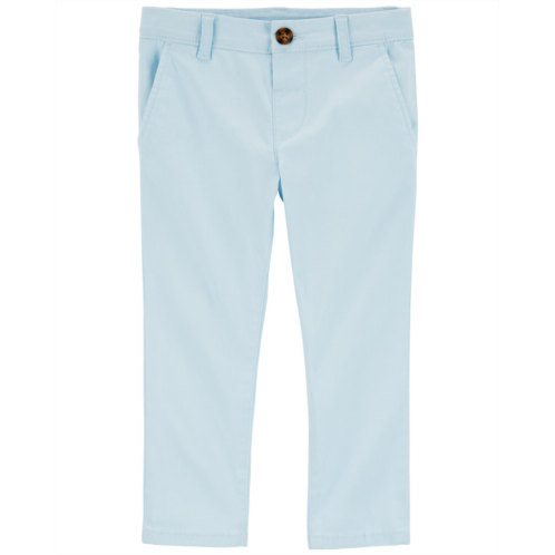 Carters Blue Toddler Flat-Front Pants