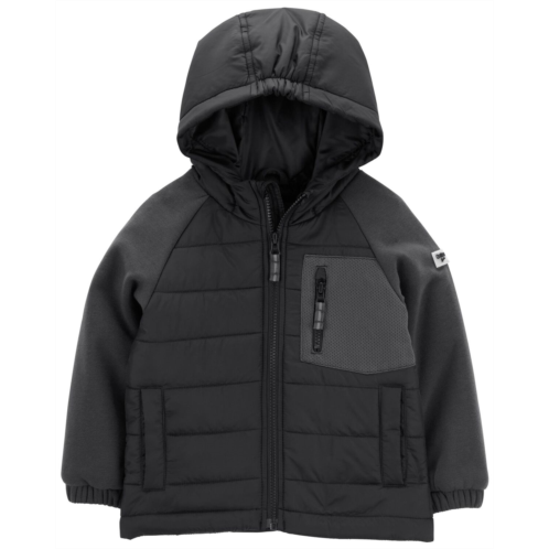 Carters Black Toddler Midweight Athletic Jacket