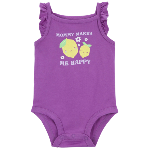 Carters Purple Baby Mommy Sleeveless Bodysuit
