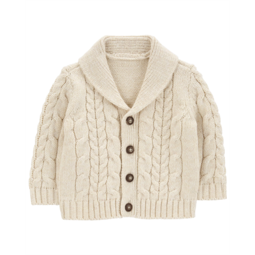 Carters Cream Baby Classic Cable Knit Cardigan