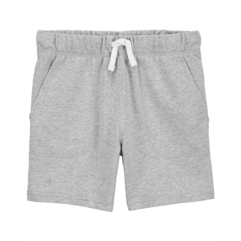 Carters Grey Kid Pull-On Cotton Shorts