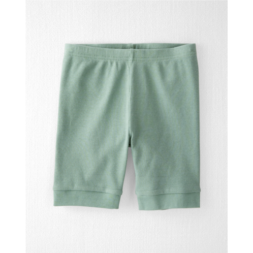 Carters Tropical Green Toddler Organic Cotton Ribbed Pajamas Set
