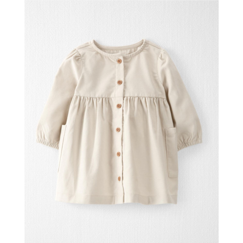 Carters Toasted Wheat Baby Organic Cotton Corduroy Button-Front Dress