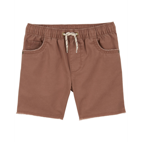 Carters Brown Baby Pull-On Poplin Shorts