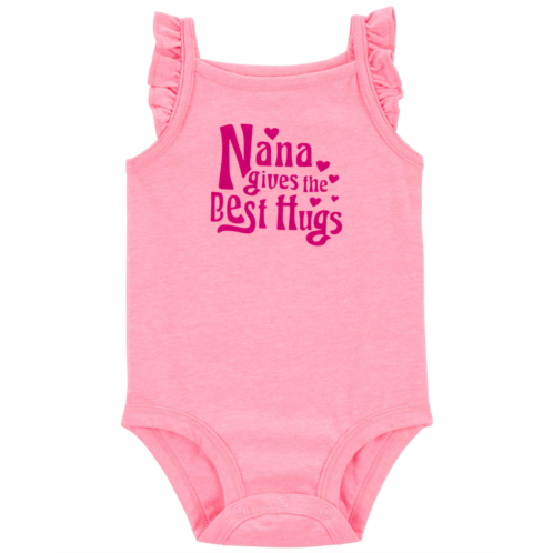 Oshkoshbgosh Pink Baby Nana Sleeveless Bodysuit | oshkosh.com