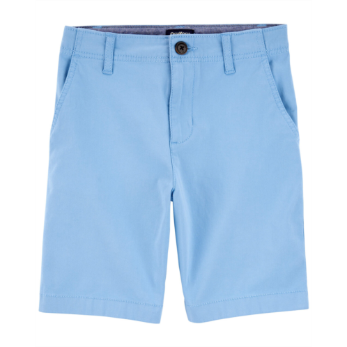Carters Blue Kid Stretch Chino Short