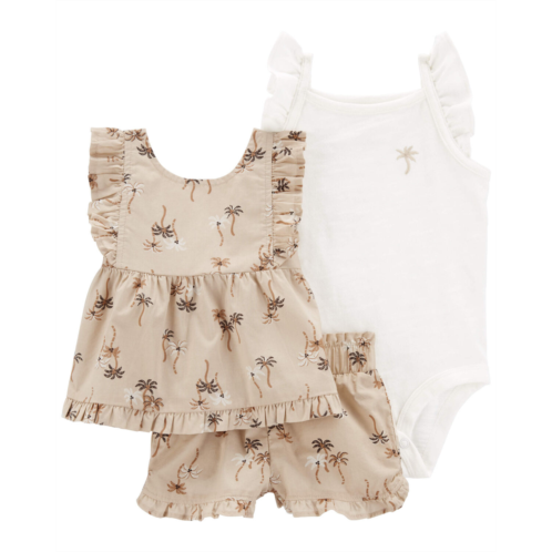 Carters Multi Baby 3-Piece Palm Tree Outfit Set