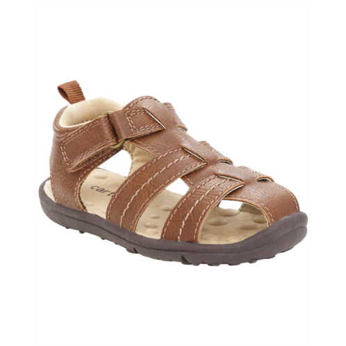 Carters Brown Baby Every Step Fisherman Sandals