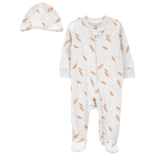 Carters Grey Baby Sleep & Play Pajamas Set