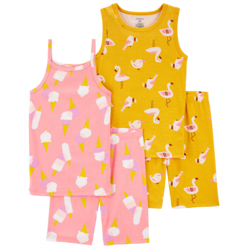 Carters Yellow, Pink Kid 2-Pack Ice Cream & Flamingo Set