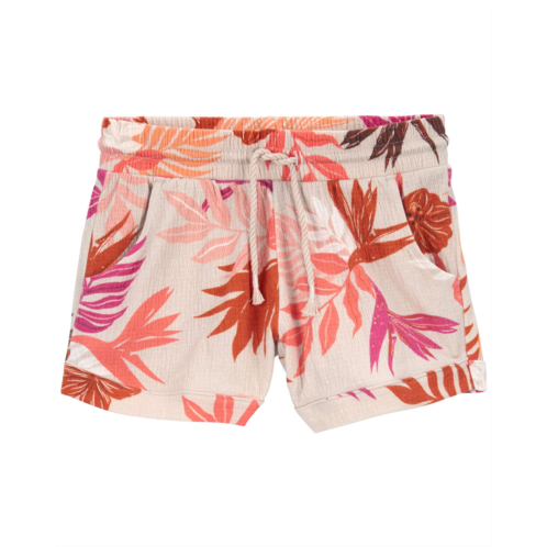 Carters Multi Kid Floral Pull-On Knit Gauze Shorts