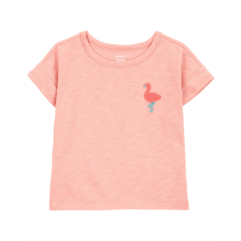Carters Coral Baby Flamingo Kind And Cool Tee