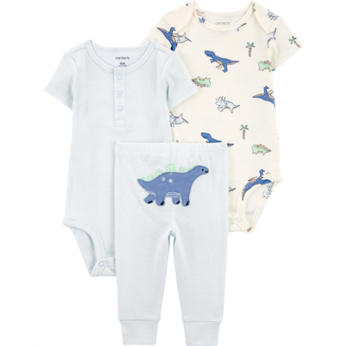 Carters Blue Baby 3-Piece Dinosaur Little Outfit Set