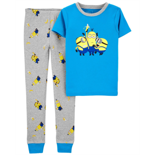 Carters Blue Kid 2-Piece Minions 100% Snug Fit Cotton Pajamas