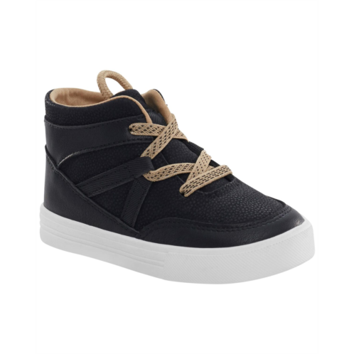 Carters Black Toddler Lace-Up Sneakers