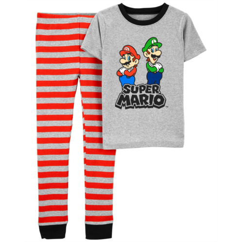 Carters Red Kid Super Mario Pajamas