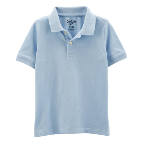 Carters Blue Toddler Blue Polo Uniform Shirt