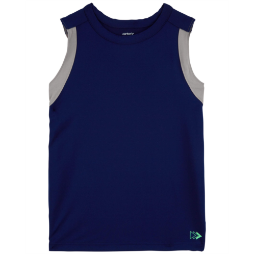 Carters Grey Kid Active Tank In BeCool Fabric
