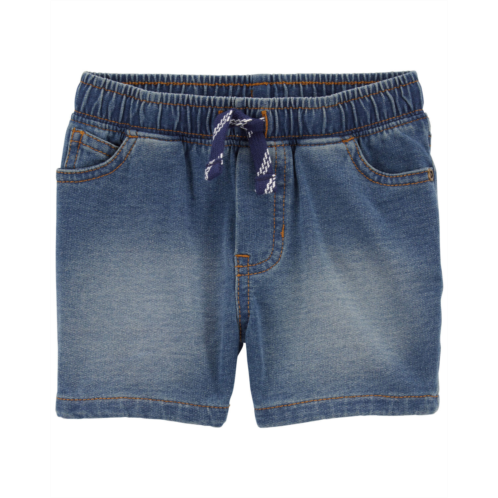 Oshkoshbgosh Navy Baby Pull-On Denim Shorts | oshkosh.com