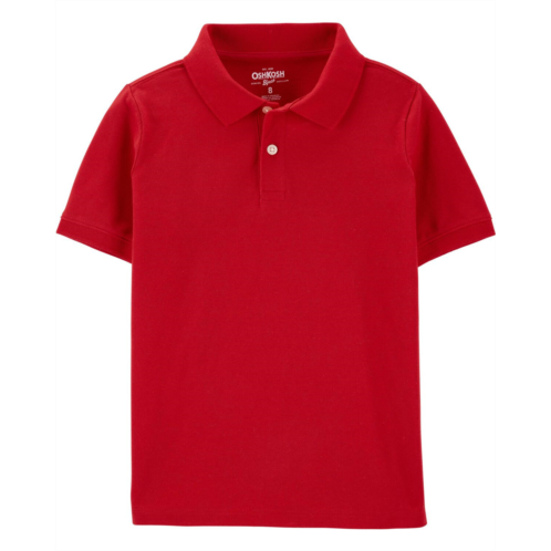 Oshkoshbgosh Red Kid Red Pique Polo Shirt | oshkosh.com