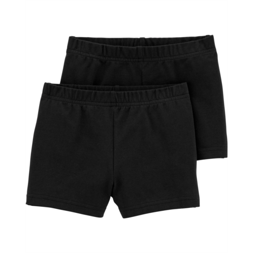 Carters Black Toddler 2-Pack Black Bike Shorts