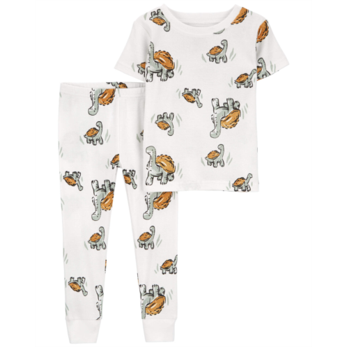 Carters Ivory Baby 2-Piece Turtle 100% Snug Fit Cotton Pajamas