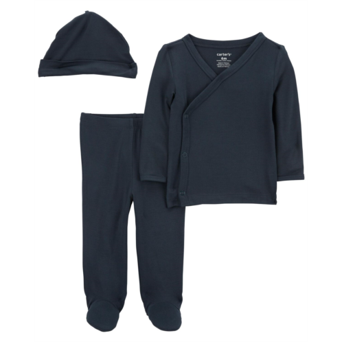 Carters Navy Baby 3-Piece PurelySoft Outfit