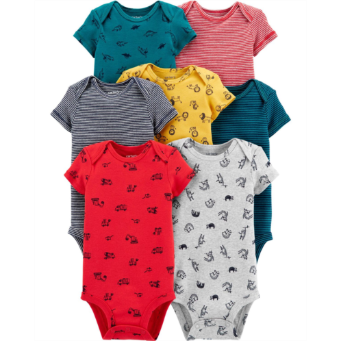 Carters Multi Baby 7-Pack Animal Original Bodysuits