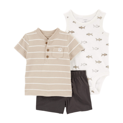 Carters Multi Baby 3-Piece Little Short Set