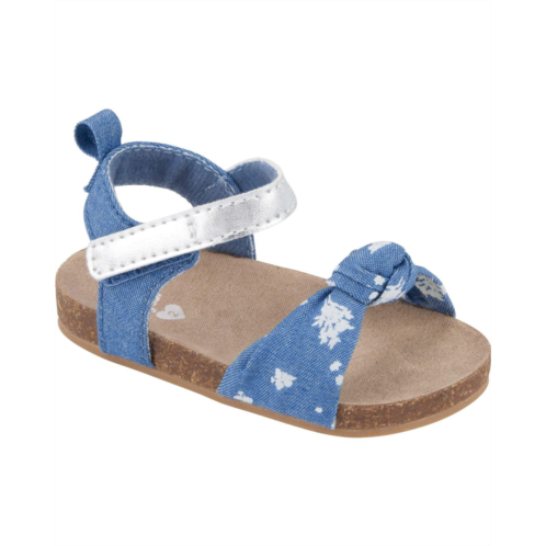Carters Blue Baby Chambray Sandals
