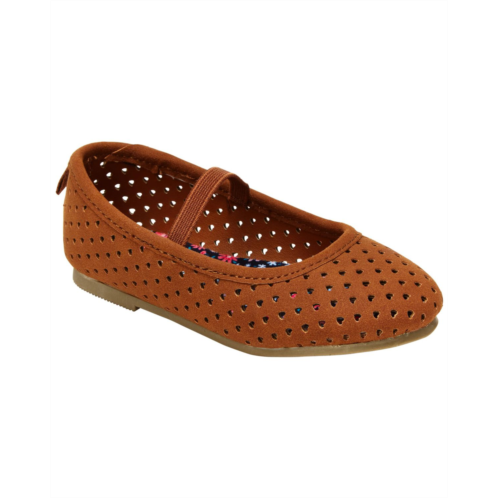 Carters Brown Toddler Ballet Flat Shoes