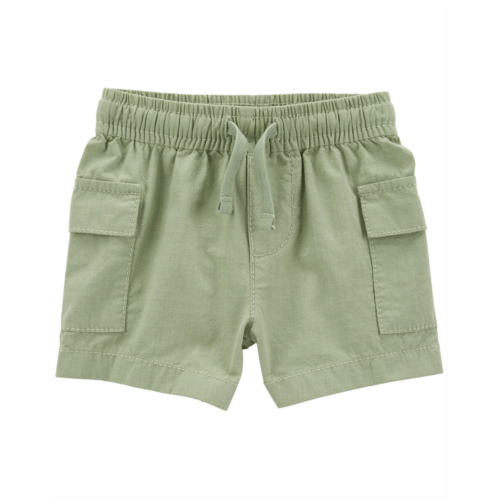 Carters Island Grass Green Baby Active Cargo Trail Shorts