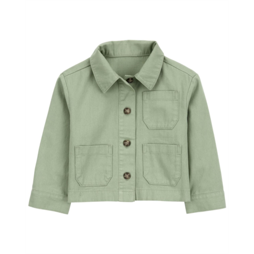 Carters Green Toddler Twill Jacket