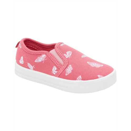 Carters Pink Toddler Butterfly Slip-On Shoes