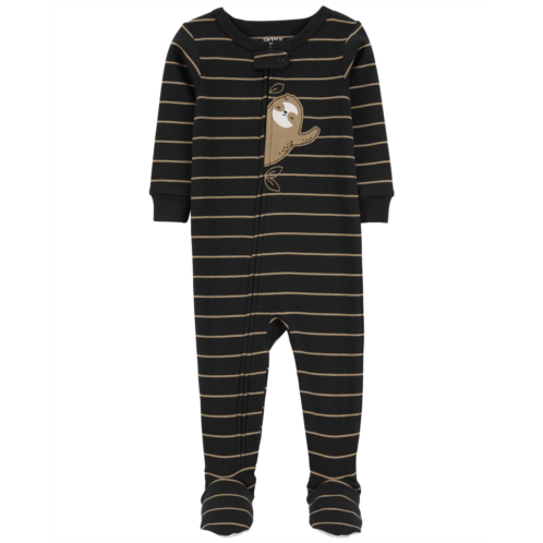 Oshkoshbgosh Black Toddler 1-Piece Sloth 100% Snug Fit Cotton Footie Pajamas | oshkosh.com
