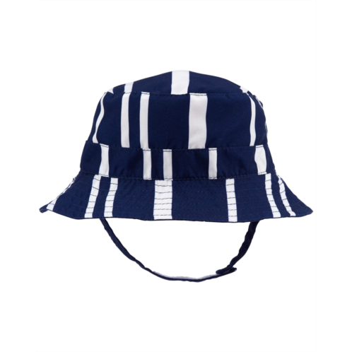 Carters Navy/White Baby Striped Swim Bucket Hat