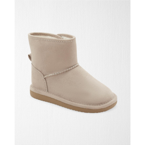 Carters Tan Toddler Recycled Faux Suede Boots