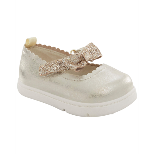 Carters Gold Baby Every Step Mary Jane Shoes